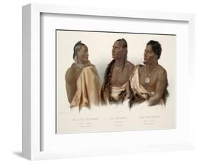 Missouri Indian, Oto Indian, Chief of the Puncas-Karl Bodmer-Framed Giclee Print