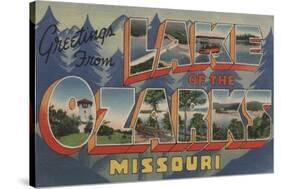 Missouri - Lake of the Ozarks-Lantern Press-Stretched Canvas