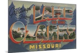 Missouri - Lake of the Ozarks-Lantern Press-Mounted Art Print