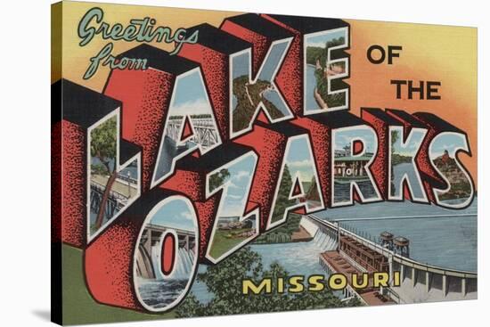 Missouri - Lake of the Ozarks-Lantern Press-Stretched Canvas