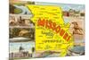 Missouri Scenes and Map-null-Mounted Art Print