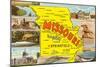 Missouri Scenes and Map-null-Mounted Art Print