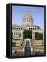 Missouri State Capitol, Jefferson City, Missouri, USA-Michael Snell-Framed Stretched Canvas