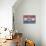 Missouri State Flag - Barnwood Painting-Lantern Press-Mounted Art Print displayed on a wall