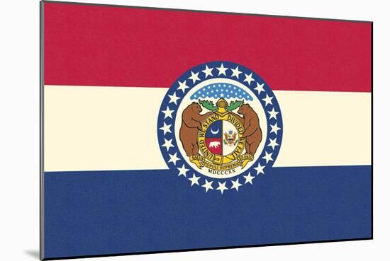 Missouri State Flag-Lantern Press-Mounted Art Print