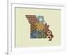 Missouri State Map-Lanre Adefioye-Framed Premium Giclee Print