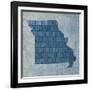 Missouri State Words-David Bowman-Framed Giclee Print