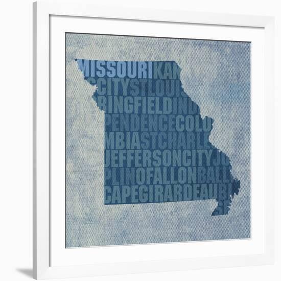 Missouri State Words-David Bowman-Framed Giclee Print