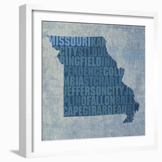 Missouri State Words-David Bowman-Framed Giclee Print