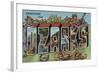 Missouri - The Ozarks-Lantern Press-Framed Art Print