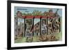 Missouri - The Ozarks-Lantern Press-Framed Art Print