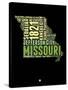 Missouri Word Cloud 1-NaxArt-Stretched Canvas