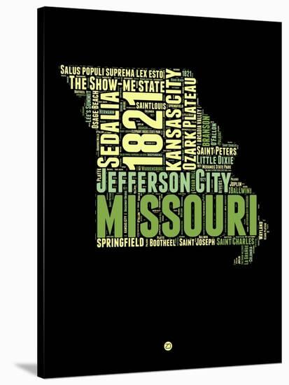 Missouri Word Cloud 1-NaxArt-Stretched Canvas