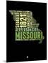 Missouri Word Cloud 1-NaxArt-Mounted Art Print