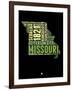 Missouri Word Cloud 1-NaxArt-Framed Art Print