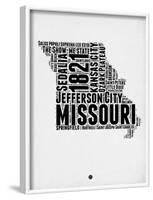 Missouri Word Cloud 2-NaxArt-Framed Art Print