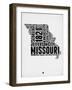 Missouri Word Cloud 2-NaxArt-Framed Art Print