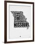 Missouri Word Cloud 2-NaxArt-Framed Art Print