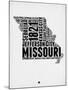 Missouri Word Cloud 2-NaxArt-Mounted Art Print