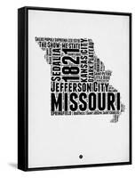 Missouri Word Cloud 2-NaxArt-Framed Stretched Canvas