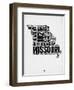 Missouri Word Cloud 2-NaxArt-Framed Art Print