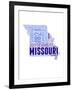 Missouri Word Cloud Map-NaxArt-Framed Art Print