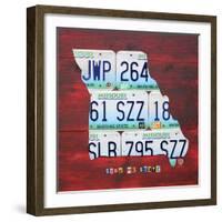 Missouri-Design Turnpike-Framed Giclee Print