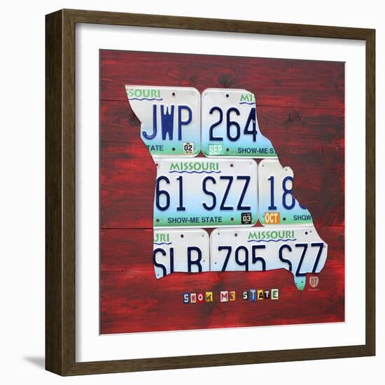 Missouri-Design Turnpike-Framed Giclee Print