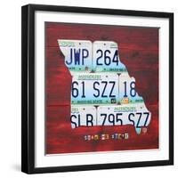 Missouri-Design Turnpike-Framed Giclee Print