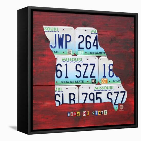 Missouri-Design Turnpike-Framed Stretched Canvas