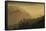 Mist and low sunlight over Dunedin Botanic Garden and Leith Valley, Dunedin, Otago, South Island-David Wall-Framed Stretched Canvas