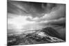 Mist and Sun at Golden Gate Bridge, Black and White, San Francisco-Vincent James-Mounted Photographic Print
