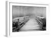 Mist Bridge-null-Framed Art Print