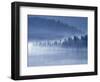 Mist Hiding Trees Above the Little Spokane River Valley-Bob Rowan-Framed Photographic Print