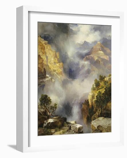 Mist in the Canyon, 1914-Thomas Moran-Framed Giclee Print