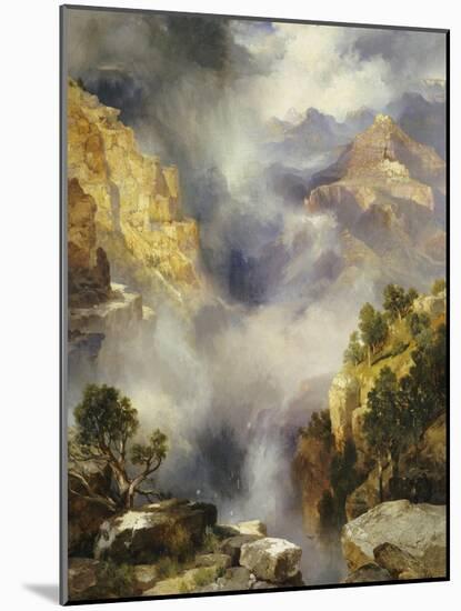 Mist in the Canyon, 1914-Thomas Moran-Mounted Giclee Print