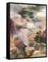 Mist in the Canyon-Thomas Moran-Framed Stretched Canvas