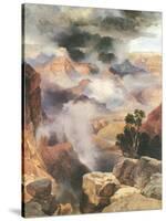 Mist in the Canyon-Thomas Moran-Stretched Canvas