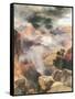 Mist in the Canyon-Thomas Moran-Framed Stretched Canvas