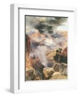 Mist in the Canyon-Thomas Moran-Framed Art Print