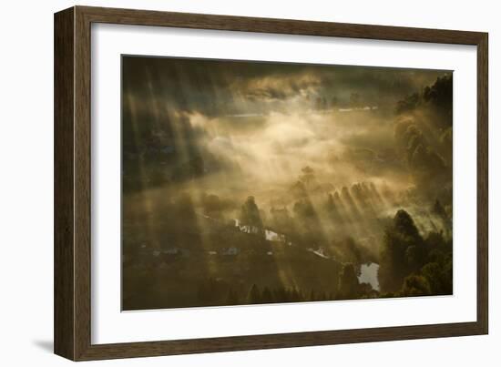 Mist, Light and Silence.-Izabela Laszewska-Mitrega/Darek-Framed Photographic Print