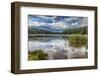 Mist on Lost Lake, Ski Hill and surrounding forest, Whistler, British Columbia, Canada, North Ameri-Frank Fell-Framed Photographic Print