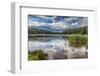 Mist on Lost Lake, Ski Hill and surrounding forest, Whistler, British Columbia, Canada, North Ameri-Frank Fell-Framed Photographic Print