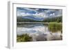 Mist on Lost Lake, Ski Hill and surrounding forest, Whistler, British Columbia, Canada, North Ameri-Frank Fell-Framed Photographic Print