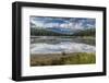 Mist on Lost Lake, Ski Hill and surrounding forest, Whistler, British Columbia, Canada, North Ameri-Frank Fell-Framed Photographic Print