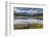 Mist on Lost Lake, Ski Hill and surrounding forest, Whistler, British Columbia, Canada, North Ameri-Frank Fell-Framed Photographic Print