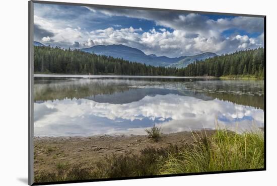 Mist on Lost Lake, Ski Hill and surrounding forest, Whistler, British Columbia, Canada, North Ameri-Frank Fell-Mounted Photographic Print