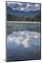 Mist on Lost Lake, Ski Hill and surrounding forest, Whistler, British Columbia, Canada, North Ameri-Frank Fell-Mounted Photographic Print