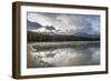Mist on Lost Lake, Ski Hill and surrounding forest, Whistler, British Columbia, Canada, North Ameri-Frank Fell-Framed Photographic Print