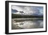 Mist on Lost Lake, Ski Hill and surrounding forest, Whistler, British Columbia, Canada, North Ameri-Frank Fell-Framed Photographic Print